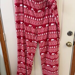 Wondershop Red Polar Bear & Tree Holiday Pajama Pants